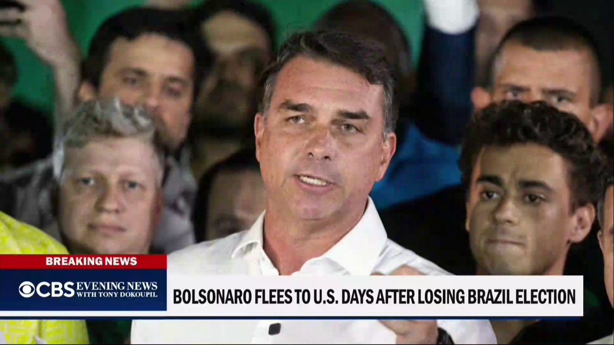 Flavio Bolsonaro has traveled to the United States just days after losing Brazil’s presidential election. A senior State Department official confirmed to CBS News that visas are being issued to Bolsonaro and his family, allowing them to enter the U.S.