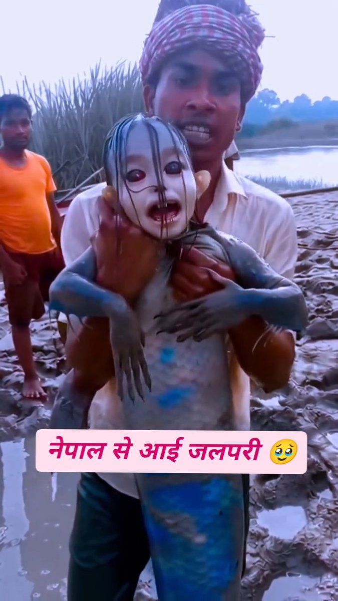 जल परी सही में होती है किया ? वीडियो तो एक दम रियल लग रही है Grok