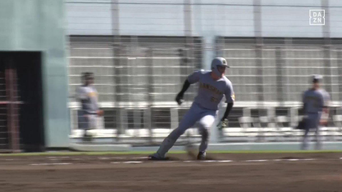 パワー&スピード 髙寺望夢 スタンディングトリプル センターオーバー⇒11秒足らずで三塁到達 ⚾️オリックス×阪神(フェニックス・リーグ) #阪神タイガース #だったらDAZN #イージースポーツ