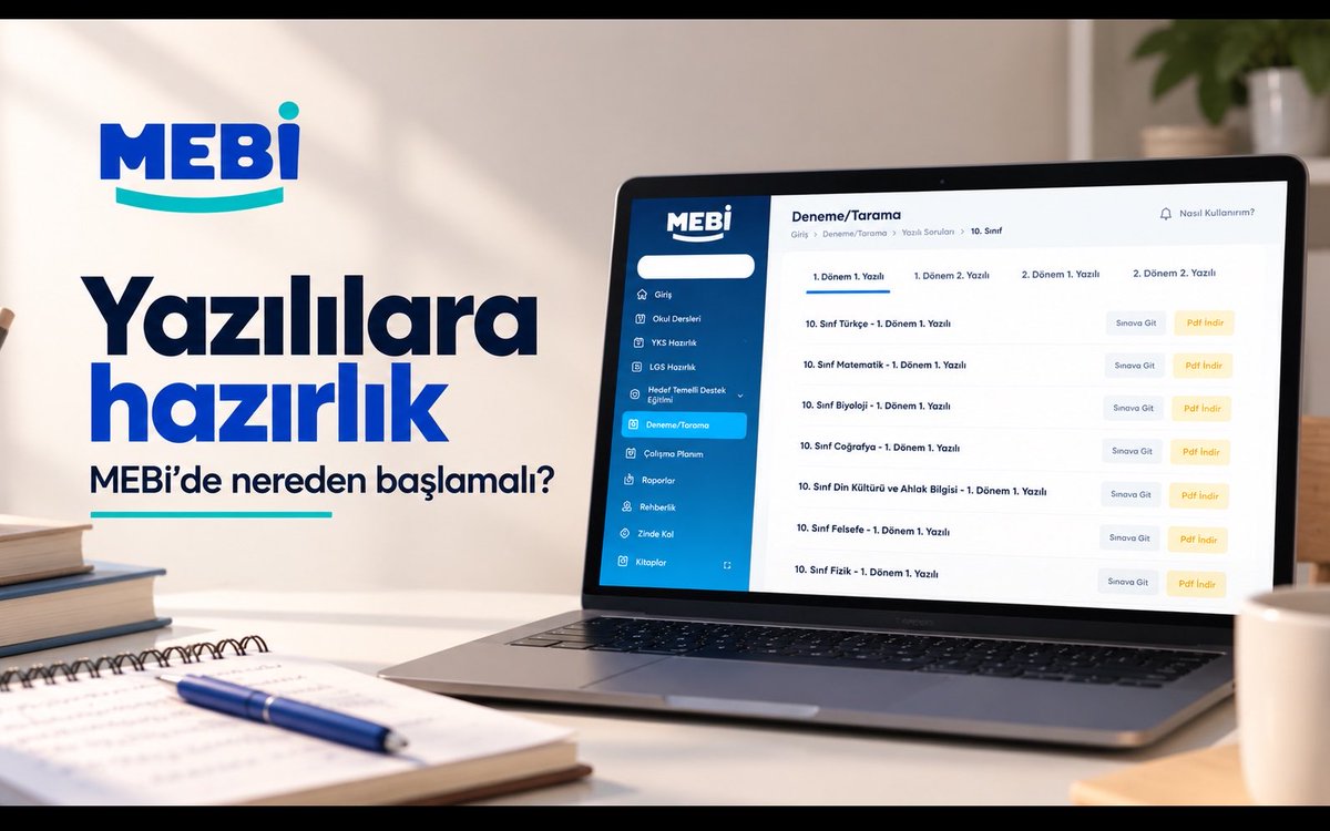 📌 Yazılı sorularına MEBİ’de nereden ulaşabilirsin? MEBİ’de hangi sekmeleri kullanacağını, yazılı sorularını nasıl bulacağını ve PDF olarak nasıl indirebileceğini videoda gösterdik! 💙 🔗