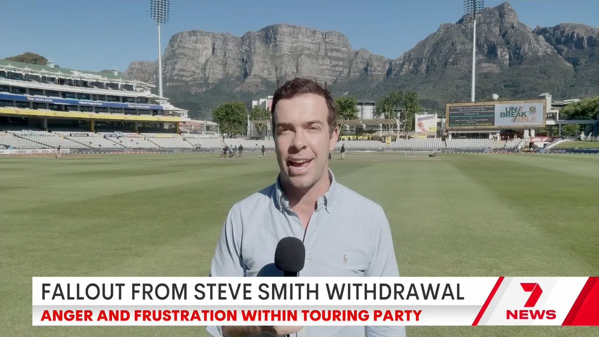 "My understanding is there was a significant amount of frustration from within the (Australian) touring party, and in some cases anger that Smith decided not to play." Tom Morris has the latest on Steve Smith not playing in Cape Town... #SAvAUS