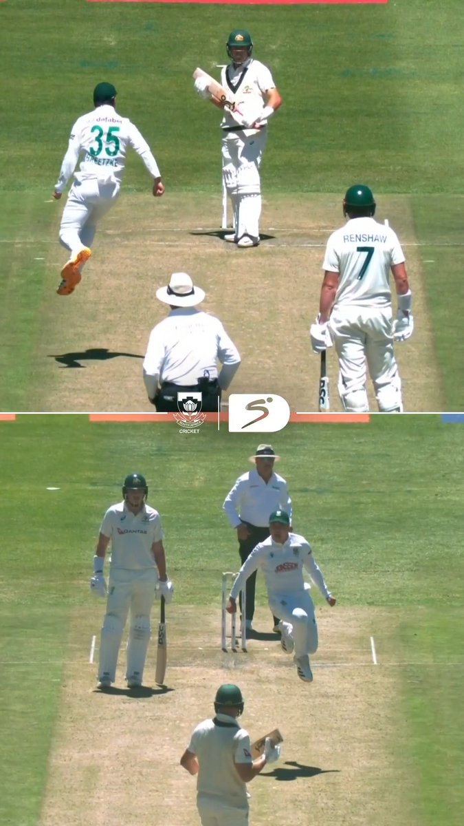 Matt Breetzke, you good bro? 😂💨 #SAvAUS | #SSCricket