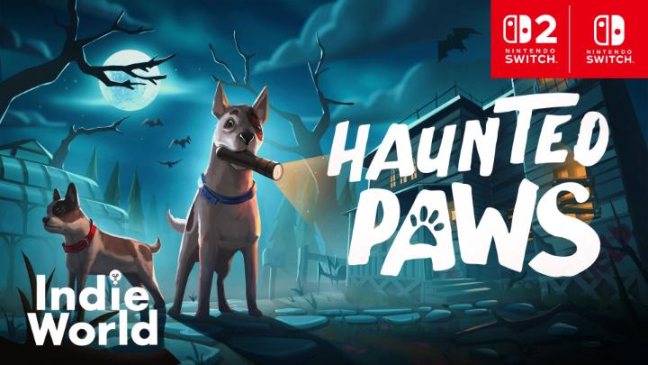 Two puppies. One haunted mansion. Haunted Paws launches on Nintendo Switch 2 and Nintendo Switch in May 2027! Try the free demo later today. #IndieWorld Lazy Flock | Making Haunted Paws 👻🐶