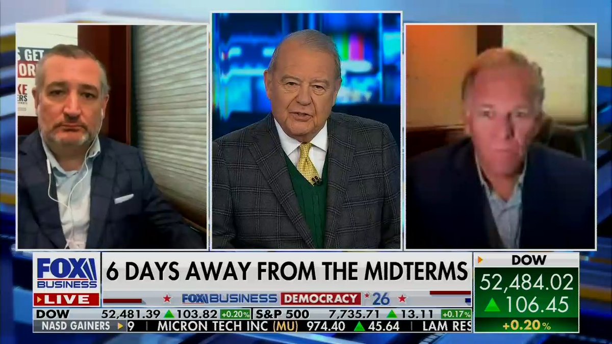 Fox: What do you plan to do for the next 6 days before the midterms? Ted Cruz: ... Mike Rogers: ...