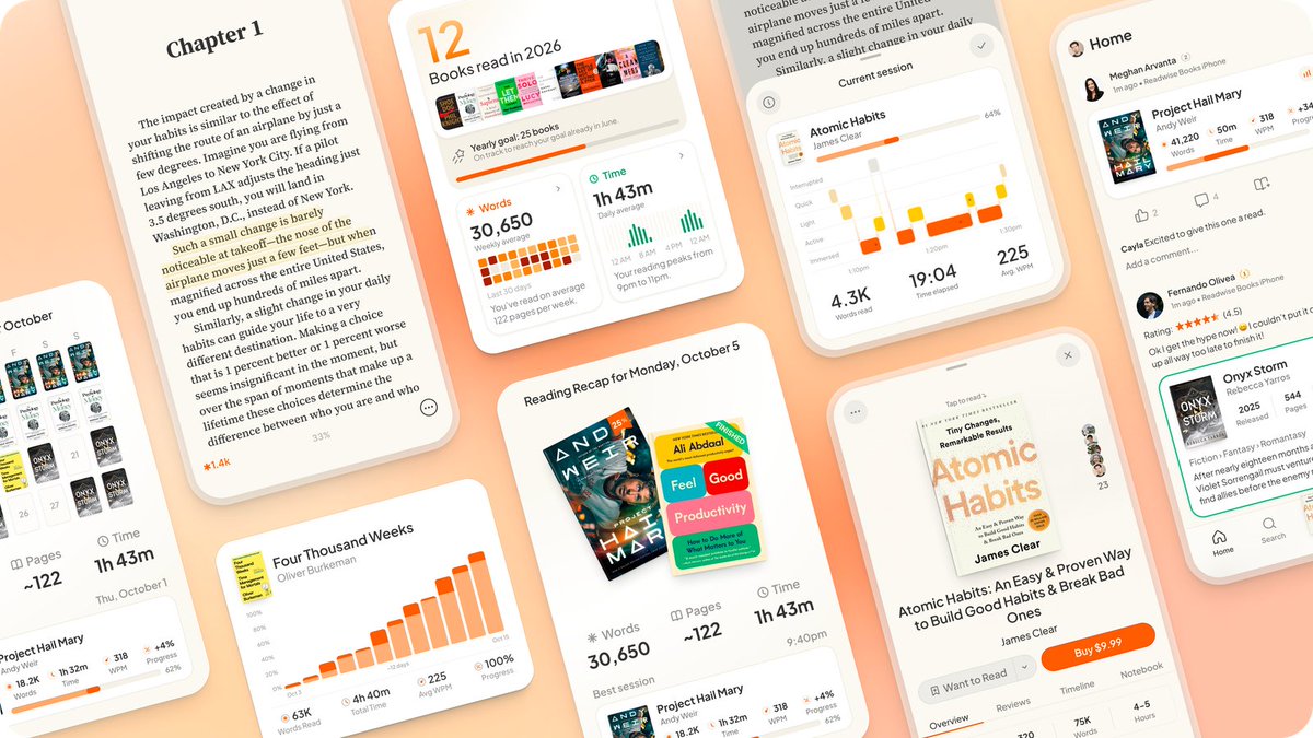 Introducing Readwise Books. Our third product. Buy, read, and track all your books in one beautiful place. And so much more. Invite-only beta is live at (readwise subscribers have access now)