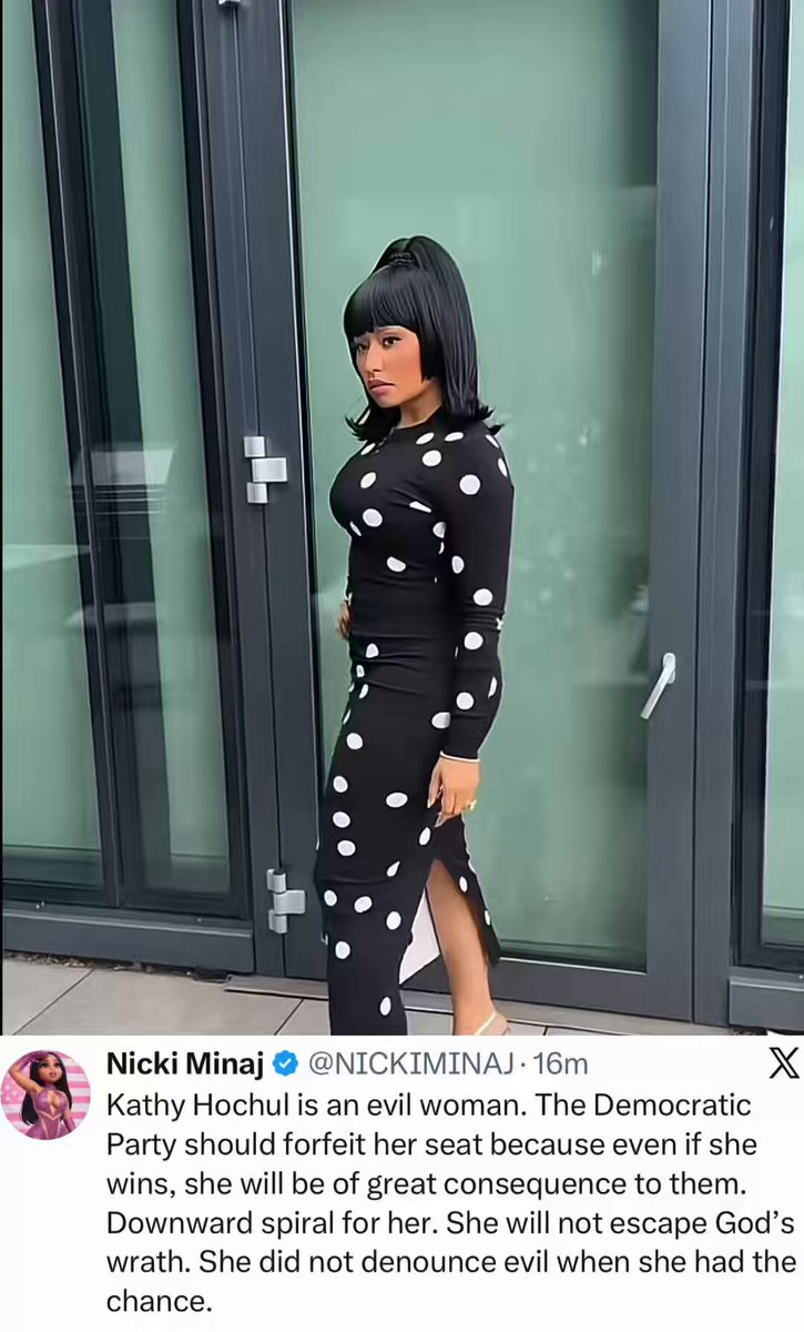 🔥 NICKI MINAJ JUST ENDED KATHY HOCHUL’S CAREER IN ONE POST” She will not escape God” NICKI MINAJ IS ABSOLUTELY RIGHT 💯