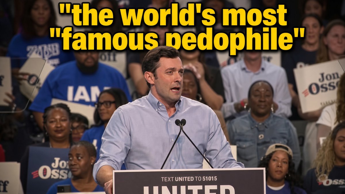 Jon Ossoff: “And while the crook president and his crook family rake in billions from all over the world, you pay more for everything. “They doubled your insurance premiums and slashed Medicaid to cut taxes for the rich. “They lied us into war and spent most of the last year covering up for the world’s most famous pedophile.”