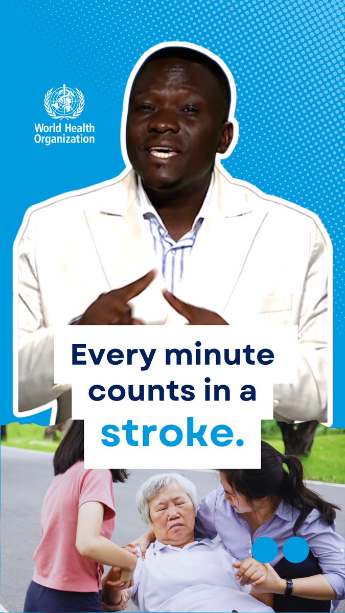 Every minute counts in a stroke. Know the signs, act fast and call emergency services right away! Share and save this video. It could save a life.