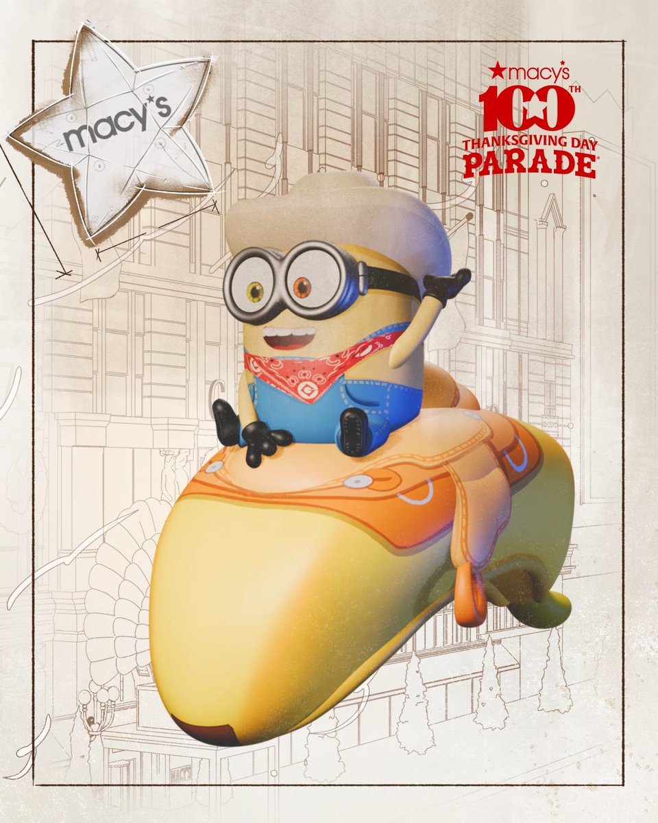 howdy partner! Buckaroo Bob is trottin' into town for the @macys Thanksgiving Day Parade on NBC &amp; Peacock, Thurs. Nov. 26. #MacysParade