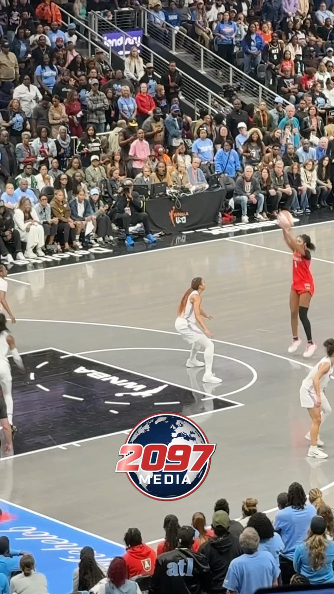 Angel Reese hits ANOTHER THREE!!! ON A THURSDAY AFTERNOON!! CROWD GOES CRAZY!