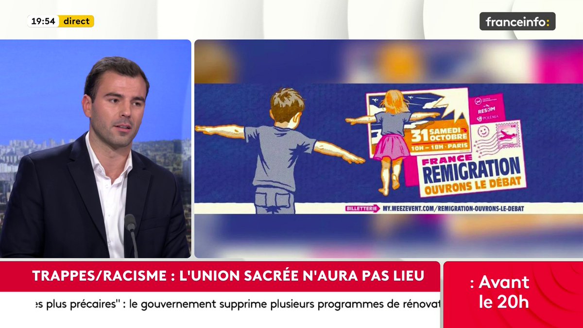 🔴 🗣️ "Je suis assez mal à l'aise avec l'idée qu'il suffirait de censurer tel parti, d'interdire tel autre, pour qu'on en ait fini des idées racistes", partage Antoine Oberdorff, journaliste politique à L’Opinion. #AvantLe20h #canal16