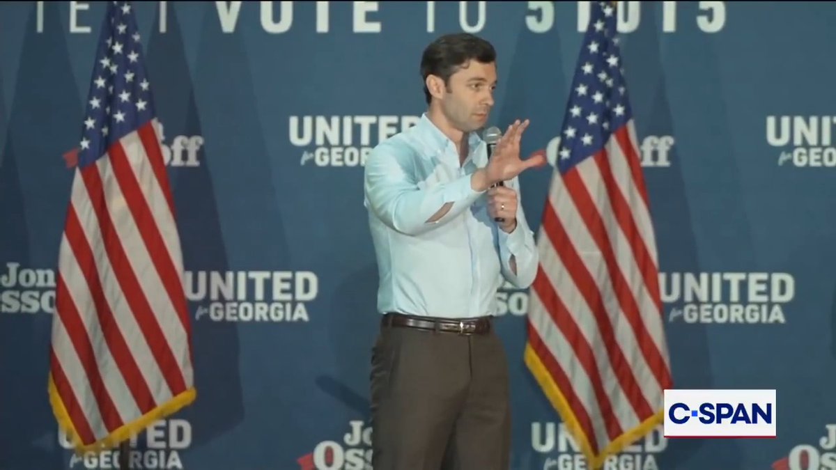 Sen. Jon Jon Ossoff (D-GA) on Trump sending federal election monitors to Fulton County, Georgia: "It's because for this committed lifelong racist the fact that black voters were instrumental to his defeat is even more offensive than the defeat itself."
