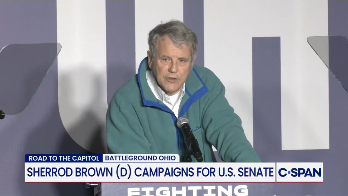 U.S. Sen. candidate Sherrod Brown (D-OH) on his opponent Sen. Jon Husted (R-OH): "Pedophiles, big corporations, billionaires, they all have one thing in common. They own Jon Husted."