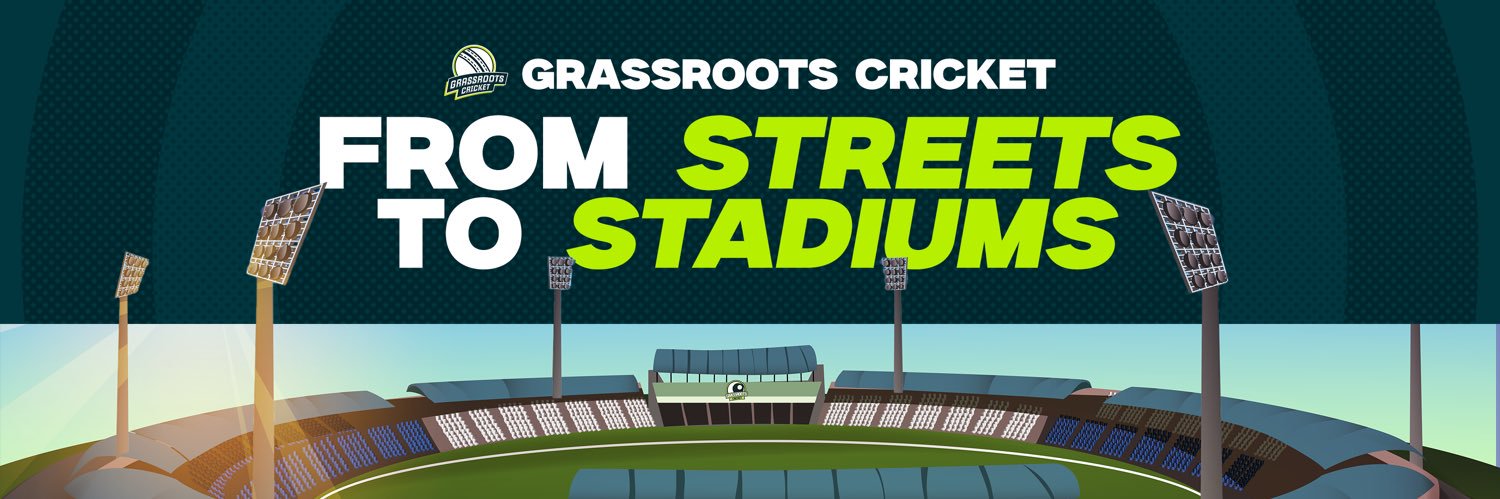 Grassroots Cricket's banner
