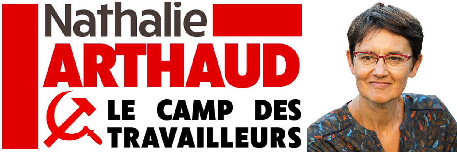 Nathalie Arthaud's banner
