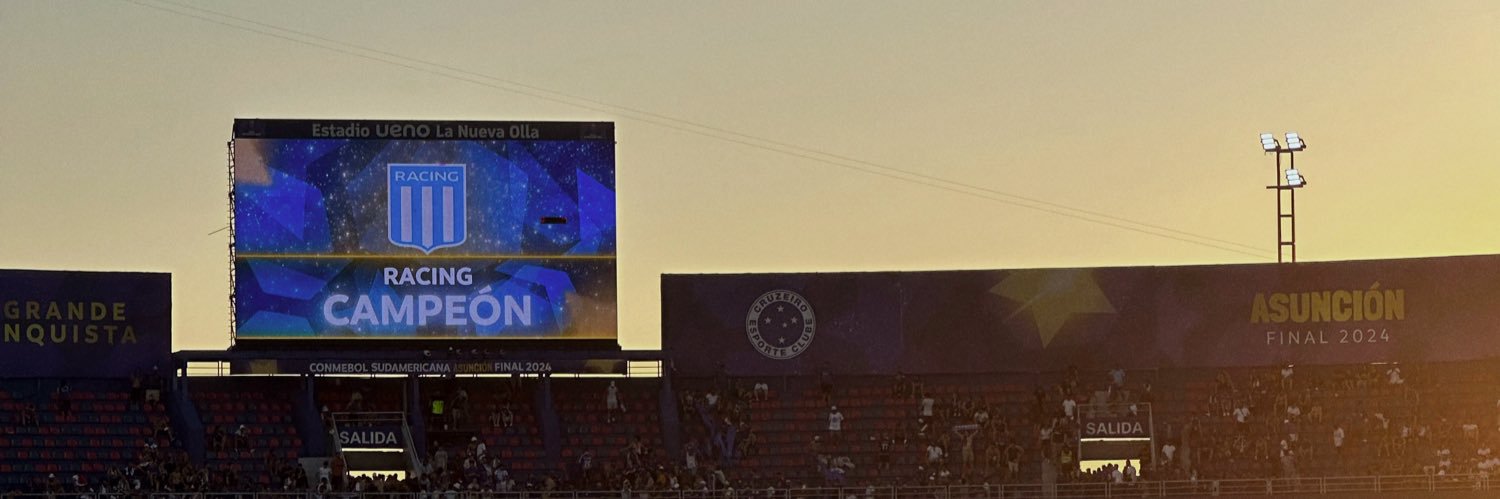 hincha de Racing's banner