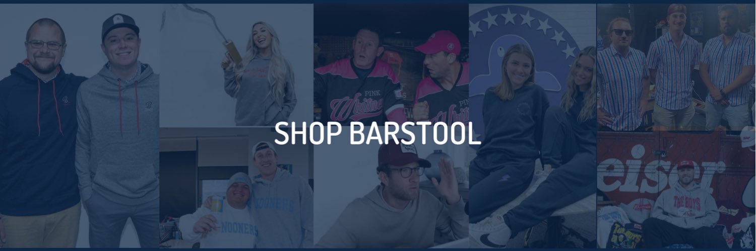 Barstool Sports Store's banner