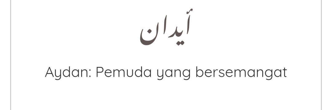 Aydan Arief's banner