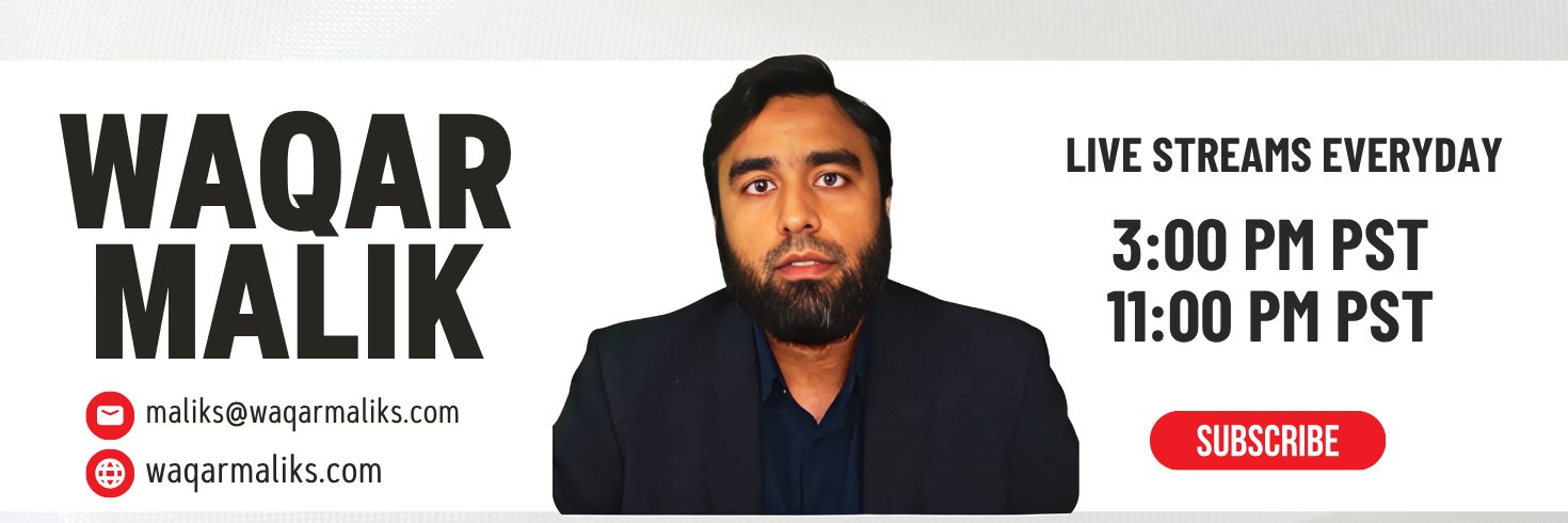 Waqar Malik's banner