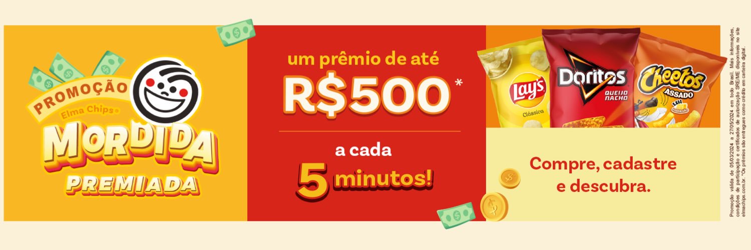 Elma Chips Brasil's banner