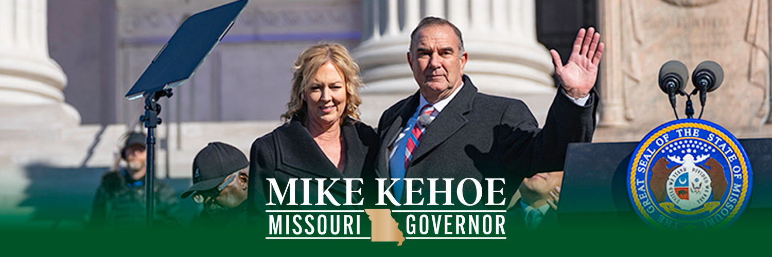 Governor Mike Kehoe's banner