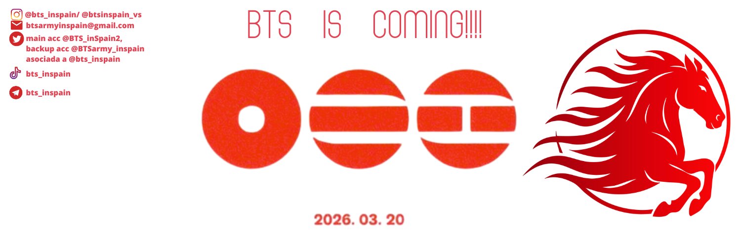 ARMY SPAIN ⊙⊝⊜ | BTS 💜 ARMY| ⟭⟬E ARE B⟬⟭CK's banner