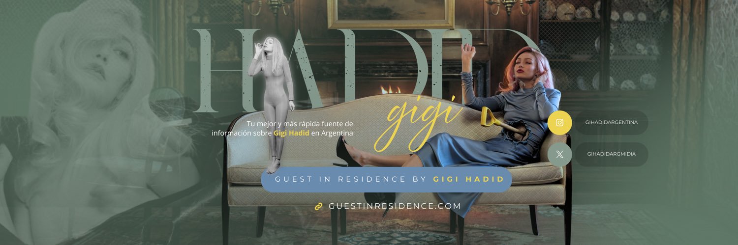 Gigi Hadid Argentina's banner
