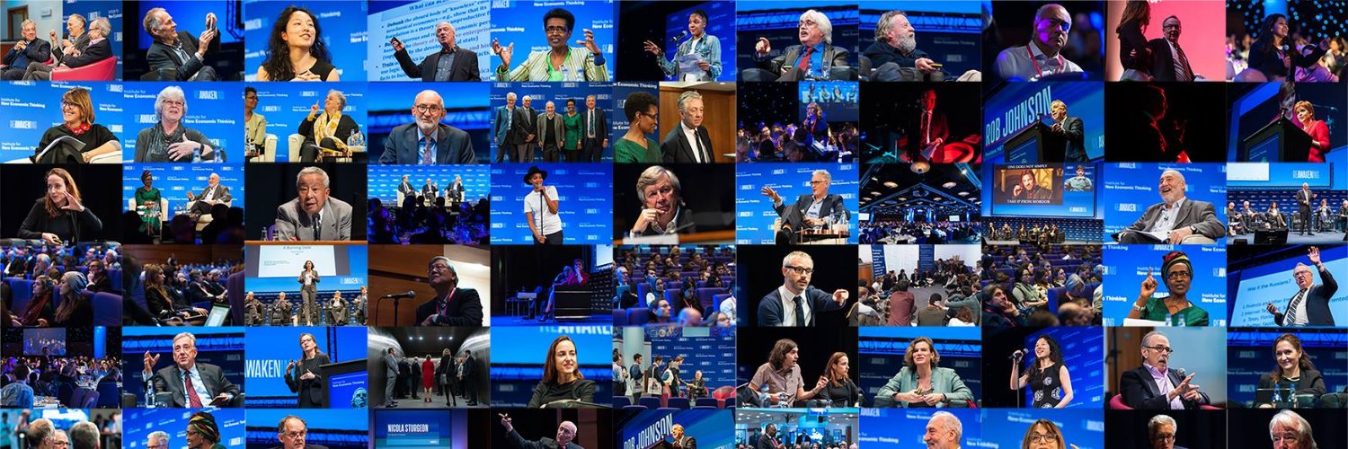 Institute for New Economic Thinking's banner