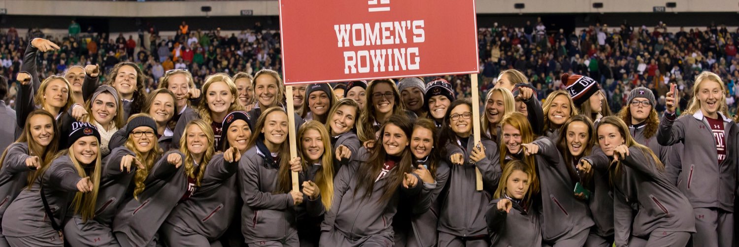Temple W Rowing's banner