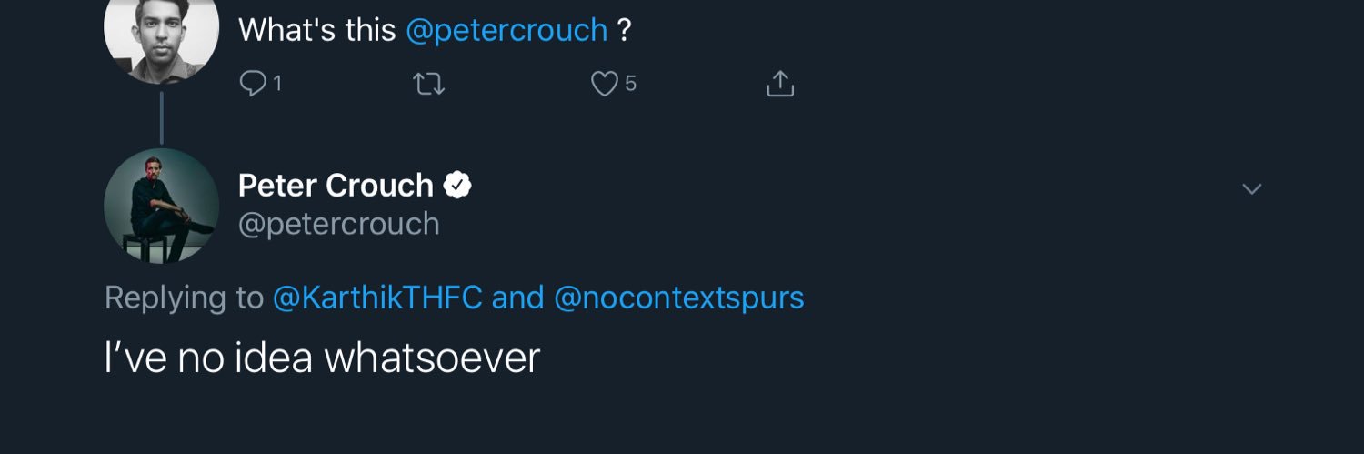 no context tottenham's banner