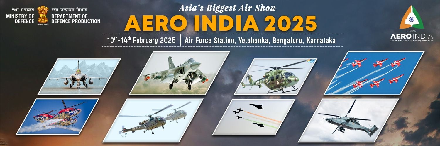 Aero India's banner