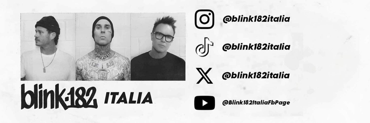 blink-182 Italia's banner