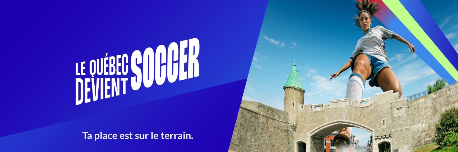 Soccer Québec's banner