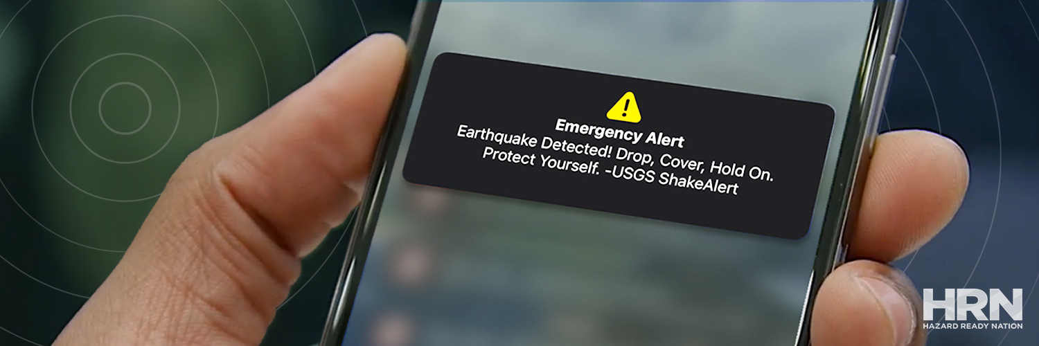 USGS ShakeAlert's banner