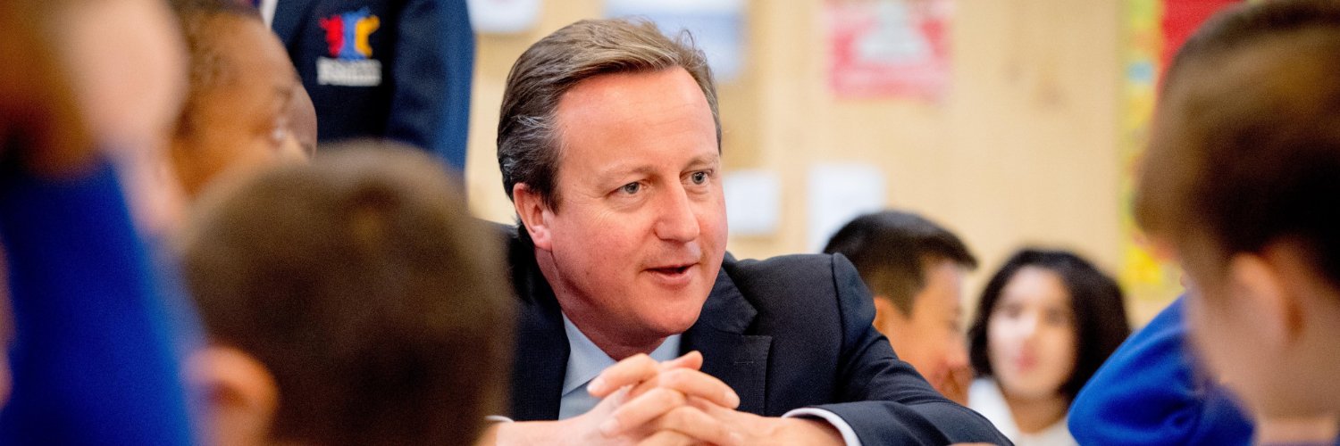 David Cameron's banner