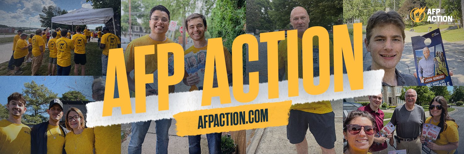 Americans for Prosperity Action's banner