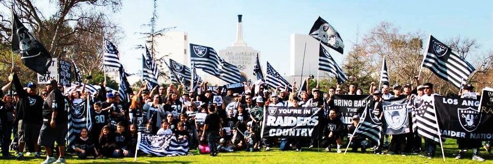 Los Angeles Raider Nation Family's banner