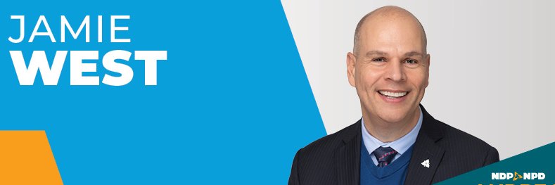 MPP Jamie West's banner