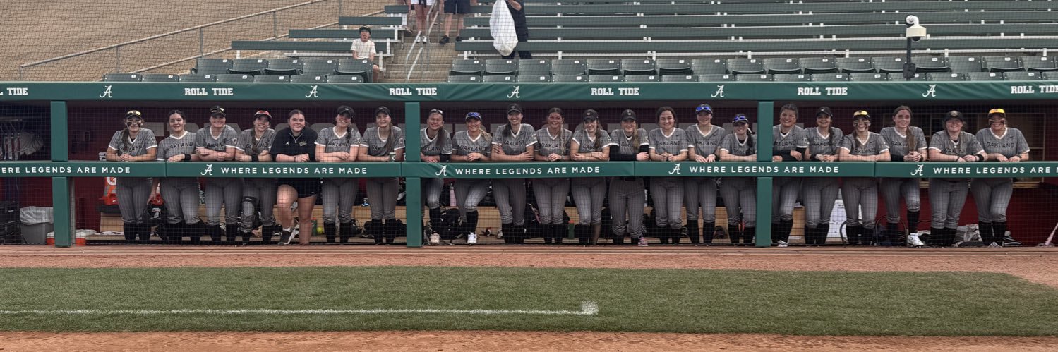 Oakland Softball's banner
