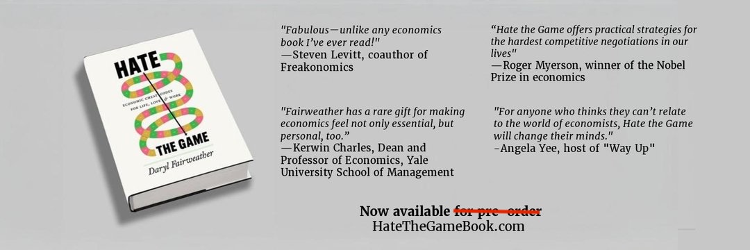 Daryl Fairweather, PhD | Chief Economist's banner