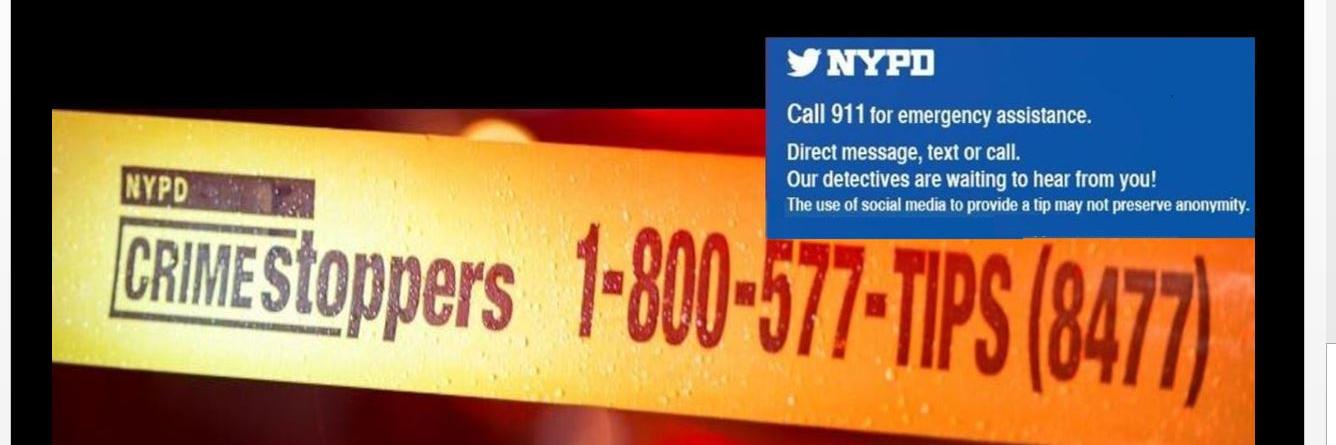 NYPD Crime Stoppers's banner