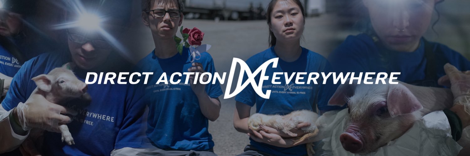 Direct Action Everywhere's banner
