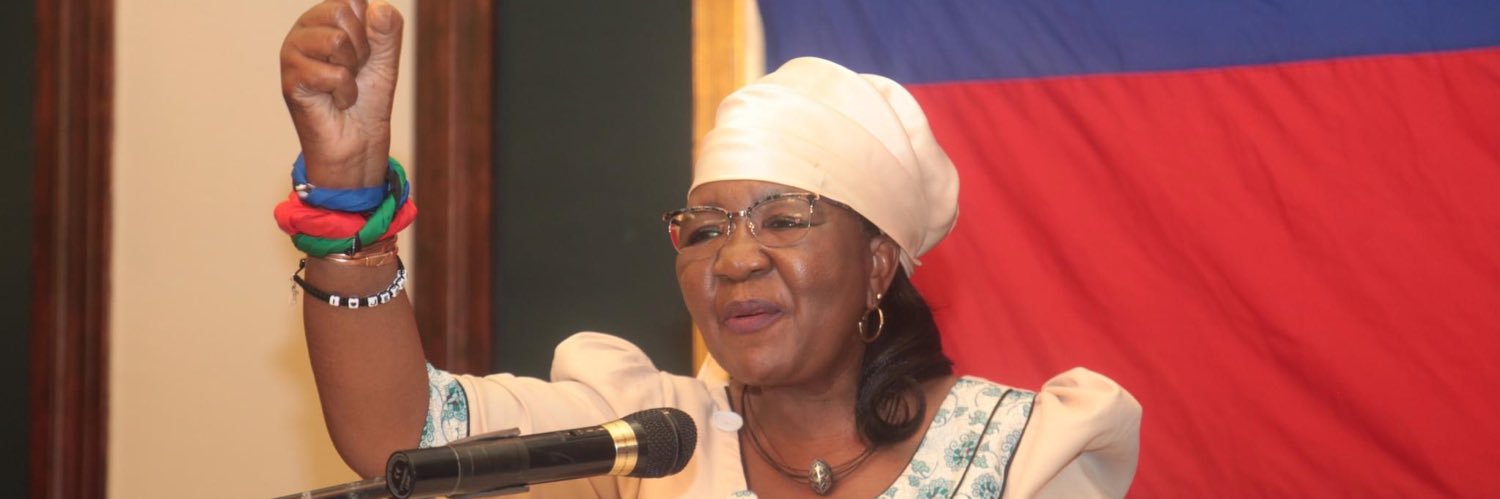 Cde Sophia Shaningwa - SWAPO SG's banner
