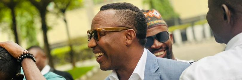 Omoyele Sowore's banner