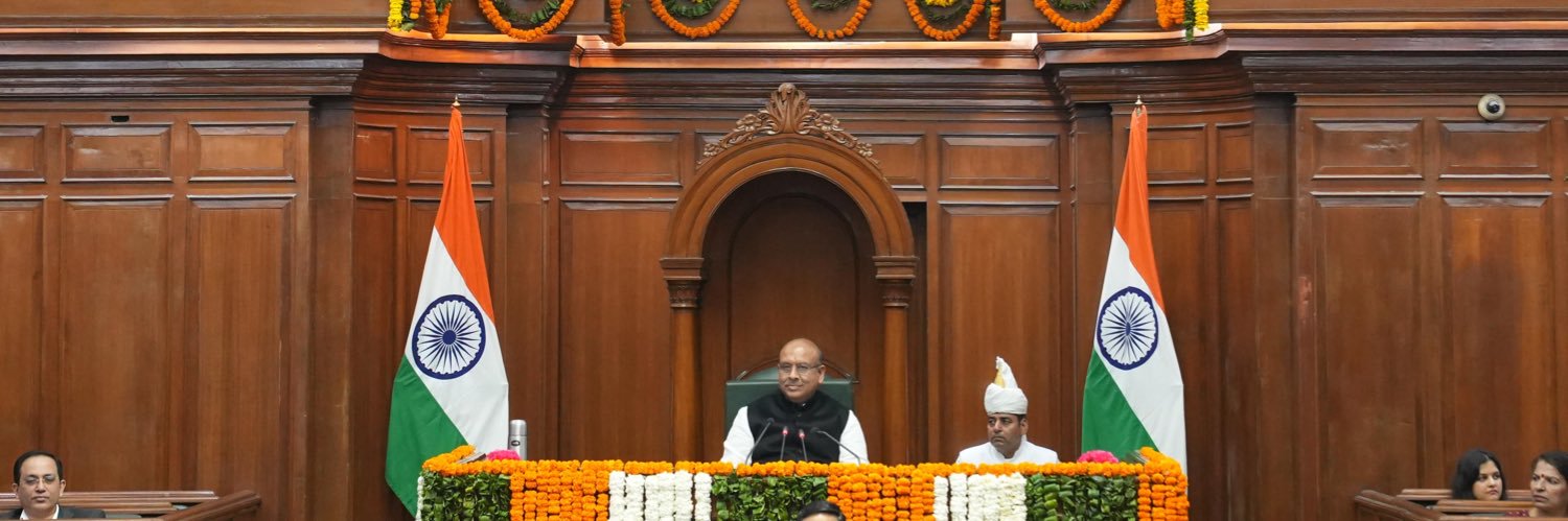 Vijender Gupta's banner
