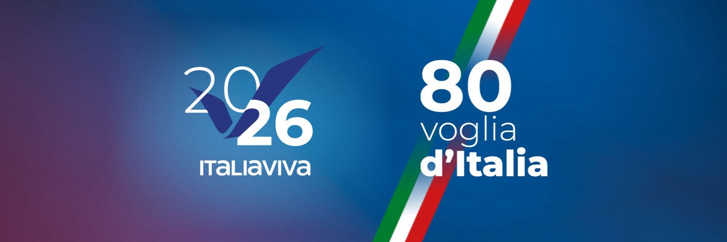 Italia Viva's banner