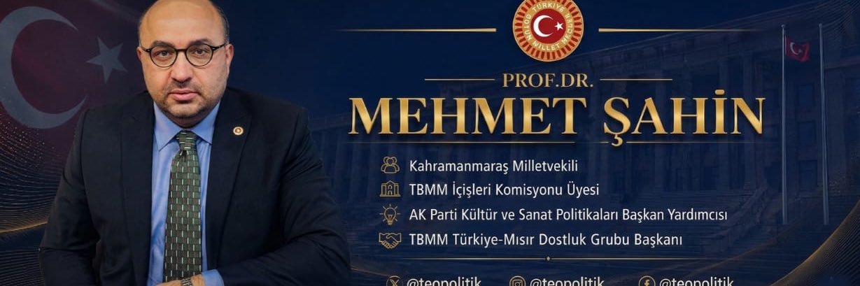 Prof. Dr. Mehmet Şahin's banner
