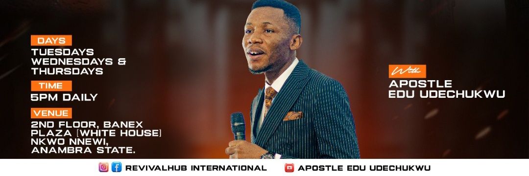 Apostle Edu Udechukwu's banner