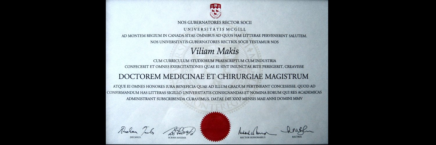William Makis's banner