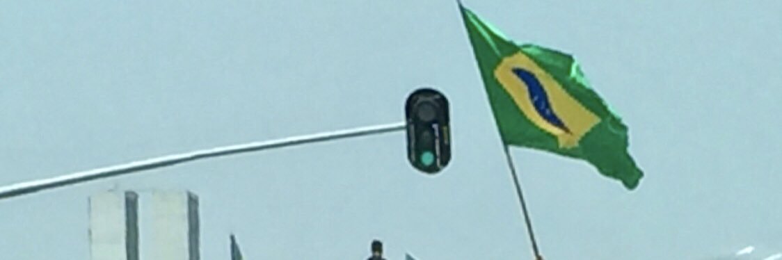 Ernesto Araújo's banner